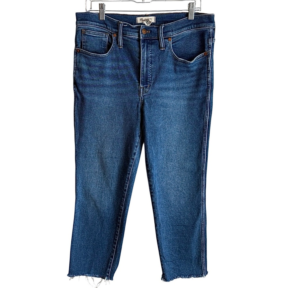 Madewell High-Rise Straight-Leg Jeans in Medium Blue Wash